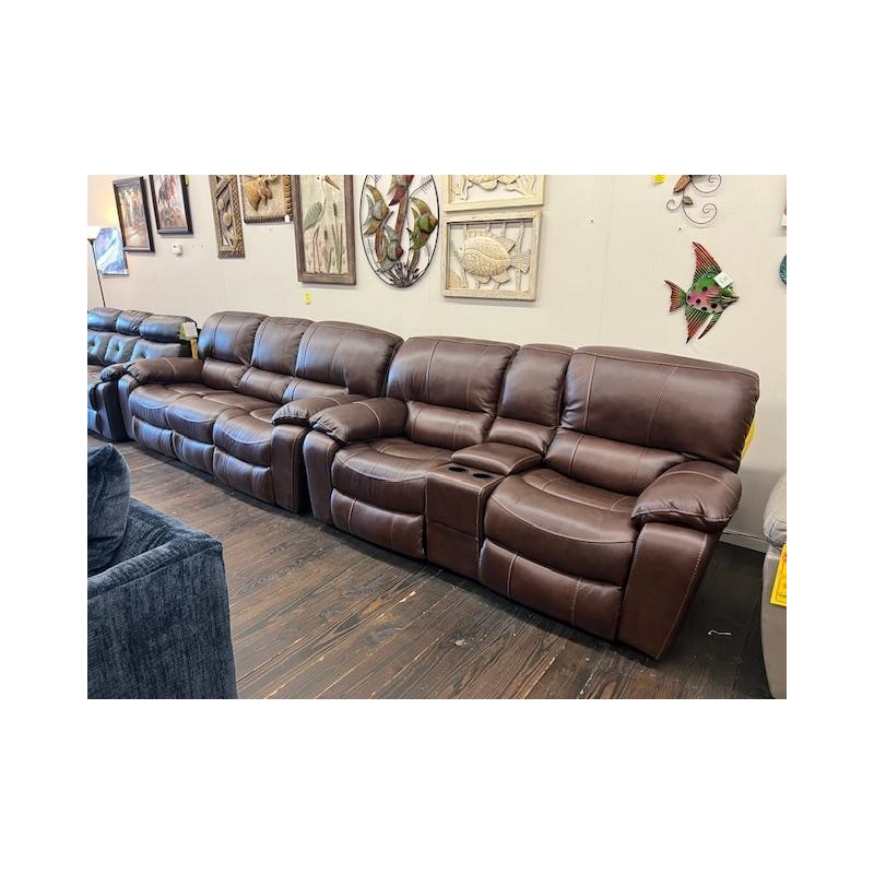 Cheyenne Leather Power Reclining Sofa and Loveseat.