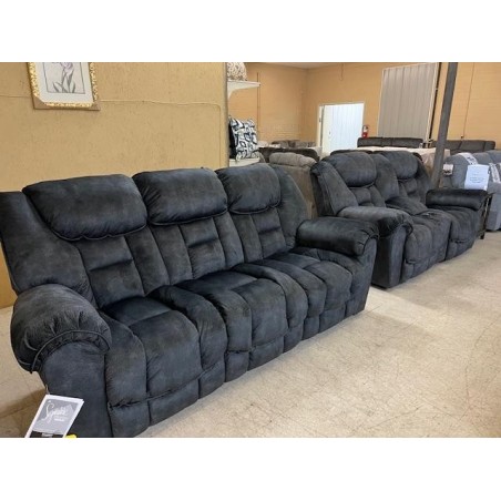 BenchCraft Reclining Sofa and Loveseat.